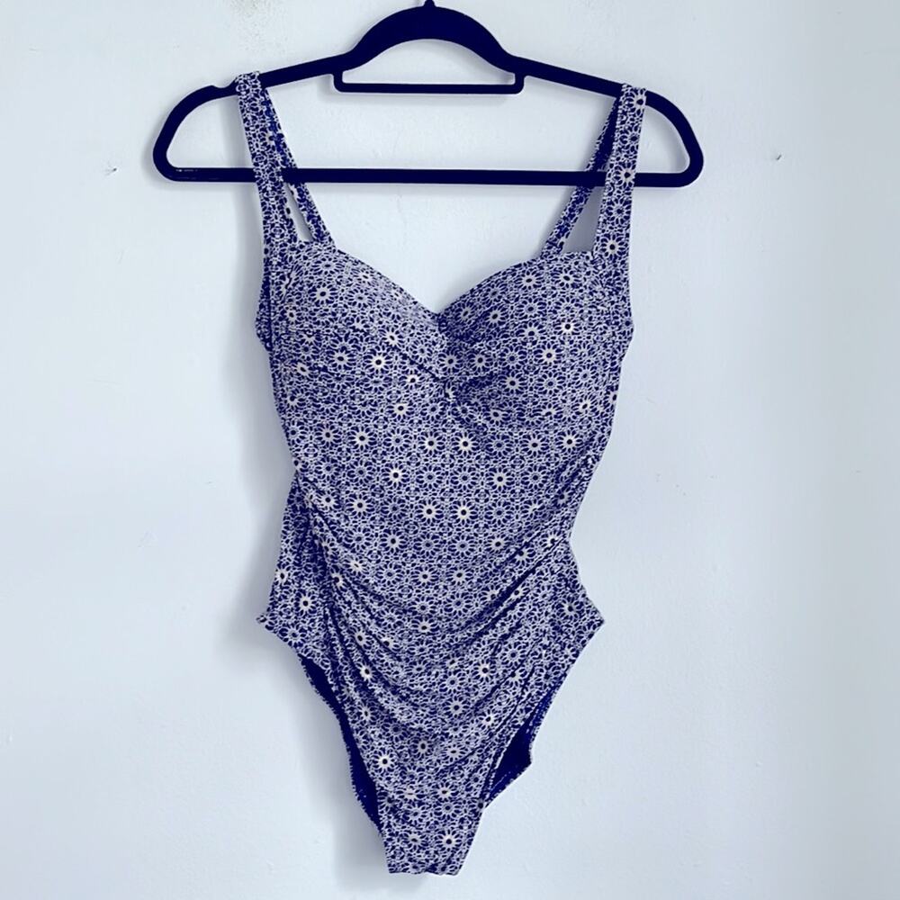 Bond-eye Australia mandala print ruched stomach slimming one piece swimsuit 8